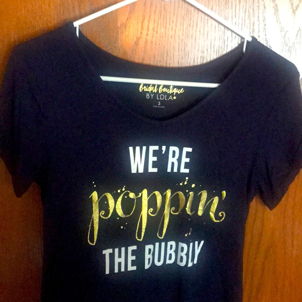 Navy bridal tee